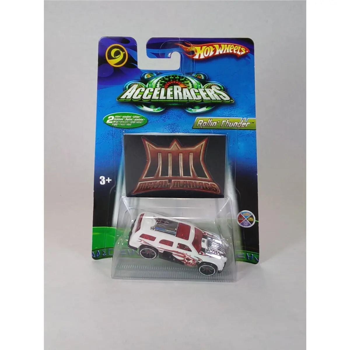 Hot Wheels 2006 Acceleracers: Team Colors Rollin Thunder White - Clear CM6