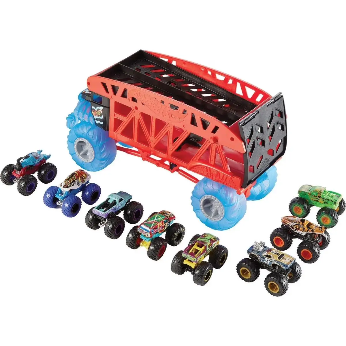 Hot Wheels Monster Trucks Monster Mover Hauler Trucks Bundle