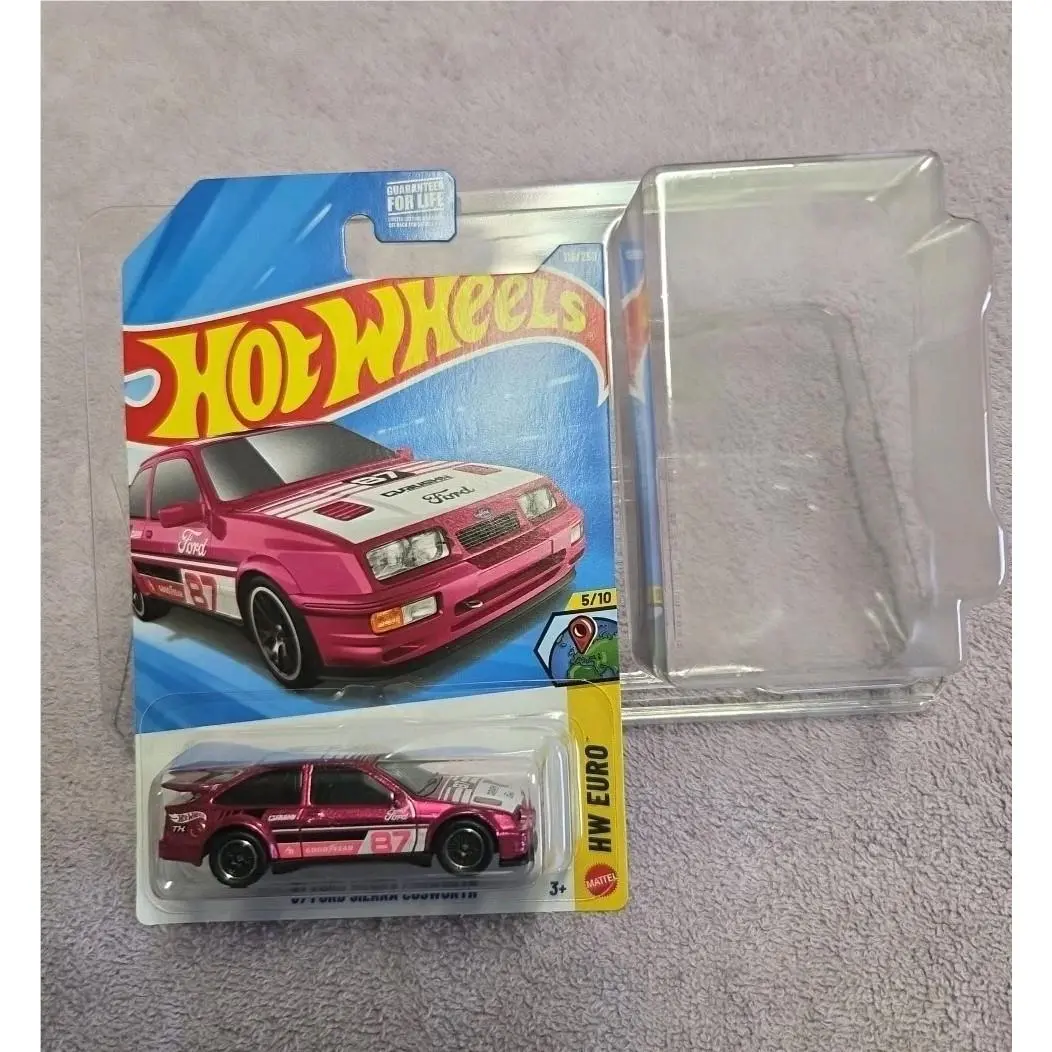 Hot Wheels Super Treasure Hunt Pink `87 Ford Sierra Cosworth In Protector