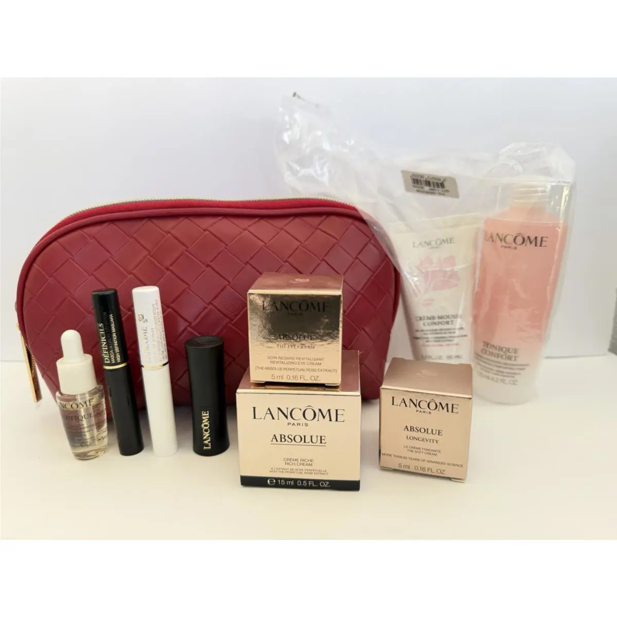 Lancome Absolue Samples Mascara French Tea Serum Eye Cream Confort Clarifique