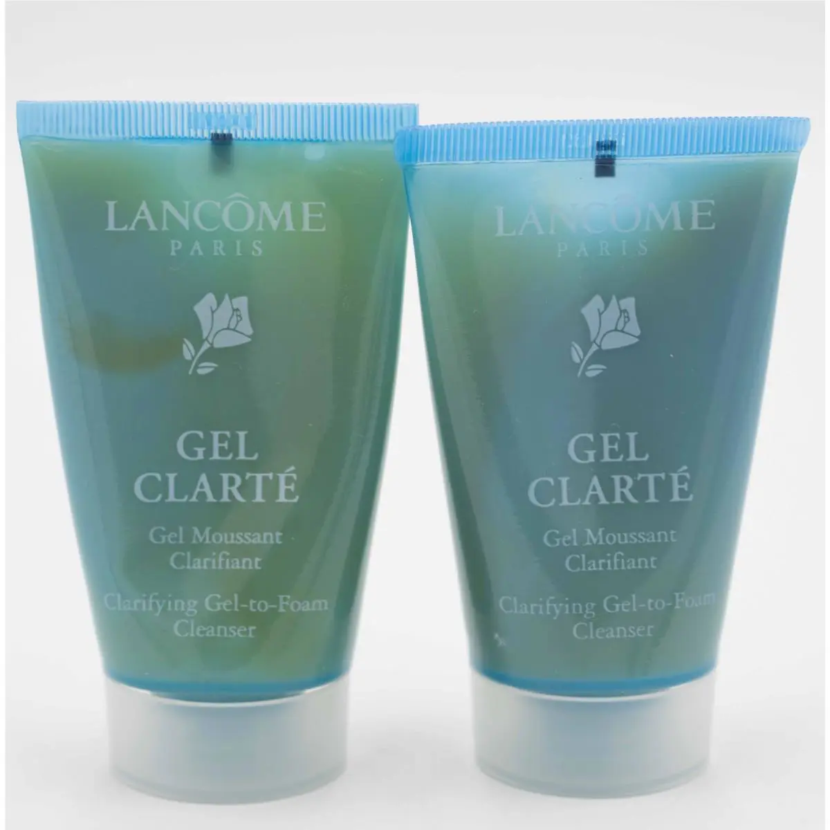 Lancome Gel Clarte Clarifying Gel To Foam Cleanser Travel 2.0 oz X2