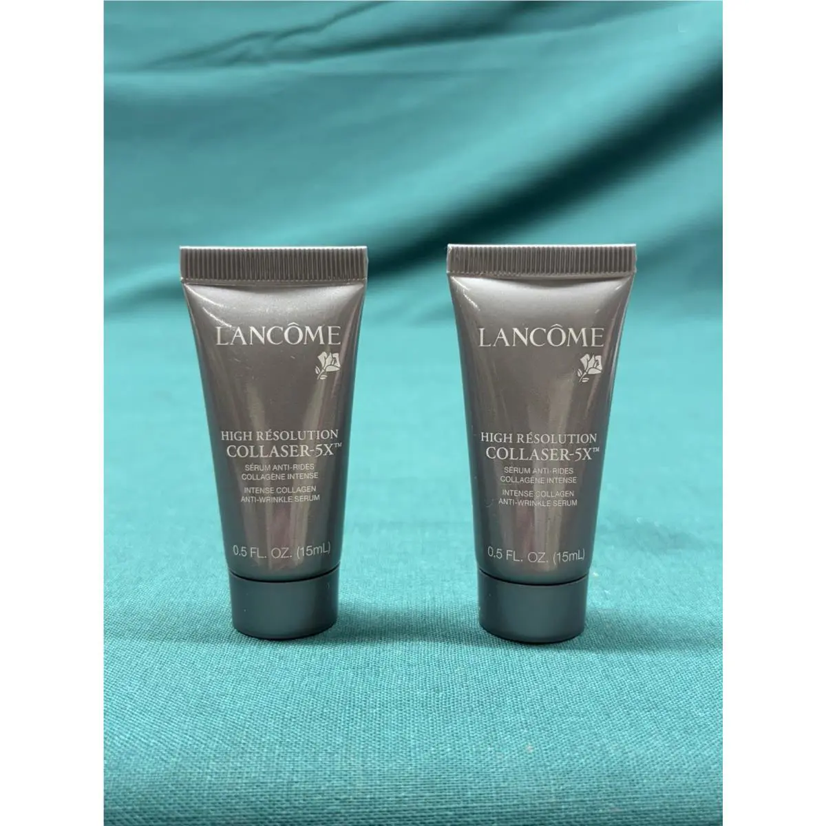 Lot of 2 Lancome High Resolution Collaser-5X Anti Wrinkle Serum 0.5 fl oz