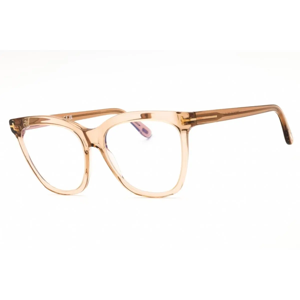 Tom Ford FT6042-B 045 Shiny Light Brown 54mm Eyeglasses