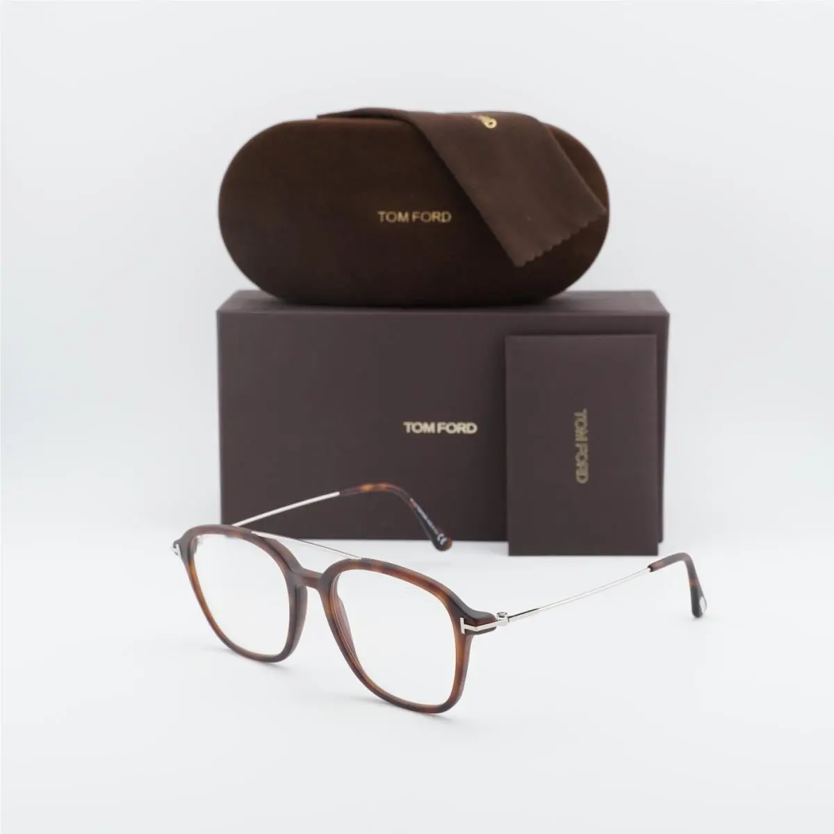 Tom Ford FT5610-B 056 Havana/gold 53mm Eyeglasses