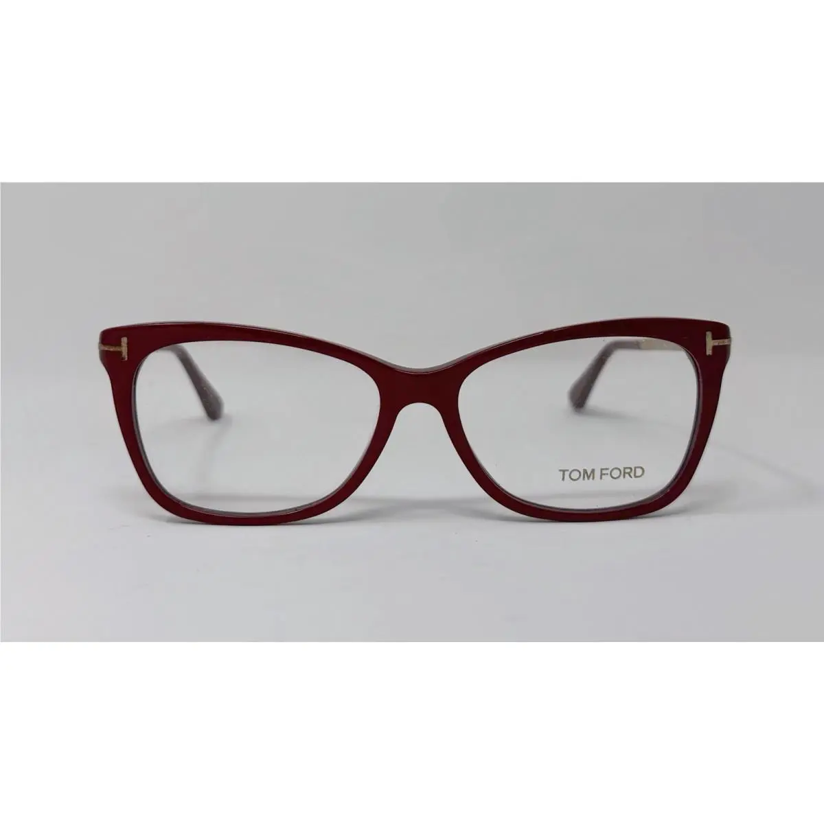 Tom Ford TF5353 069 Red Cat-eye Eyeglasses. Size 54-15-140