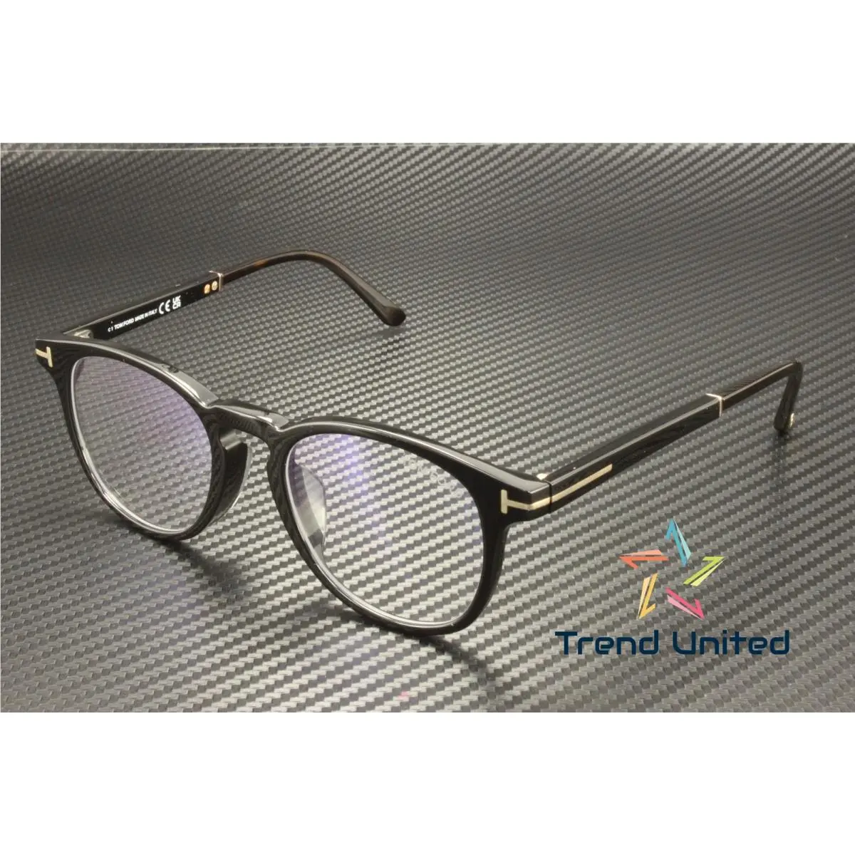 Tom Ford FT5891 F B 005 Plastic Black Other 51 mm Unisex Eyeglasses