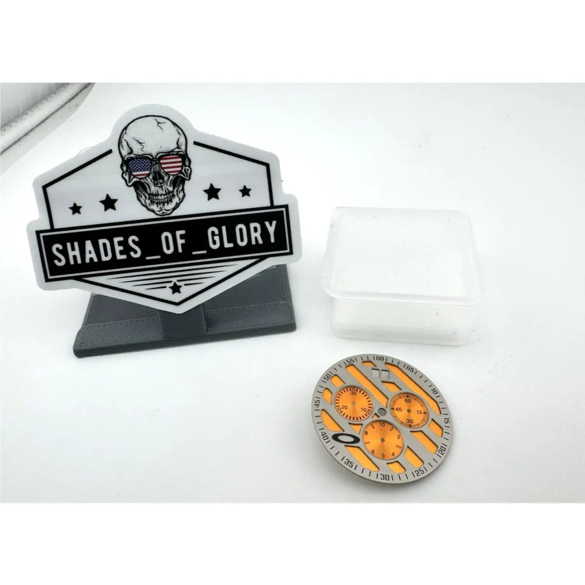 Titanium Hollow Point Watch Orange Dial Replacement Upgrade by Oakley