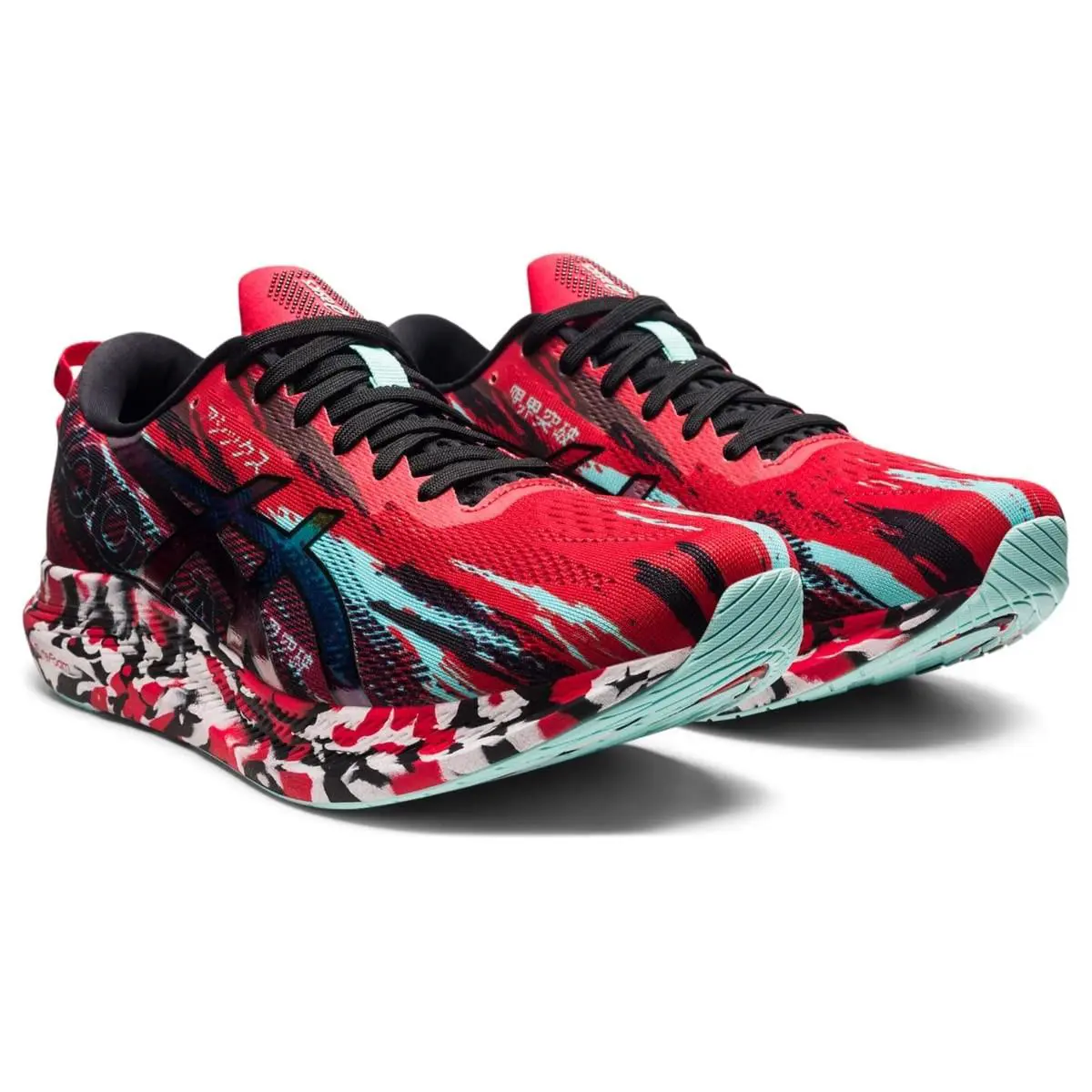 Asics Noosa Tri 13 Men`s Shoes Running Electric Red/ Black 9.5 US - Red