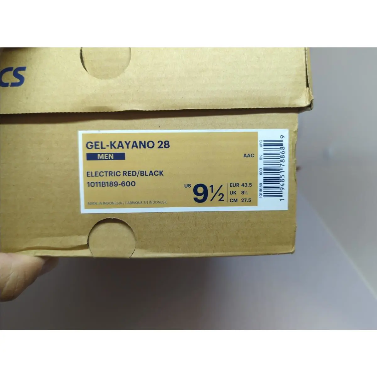 Asics shoes - ASICS GEL-Kayano - 1011B189-0600 - Red (UPC: 194851788689) 9