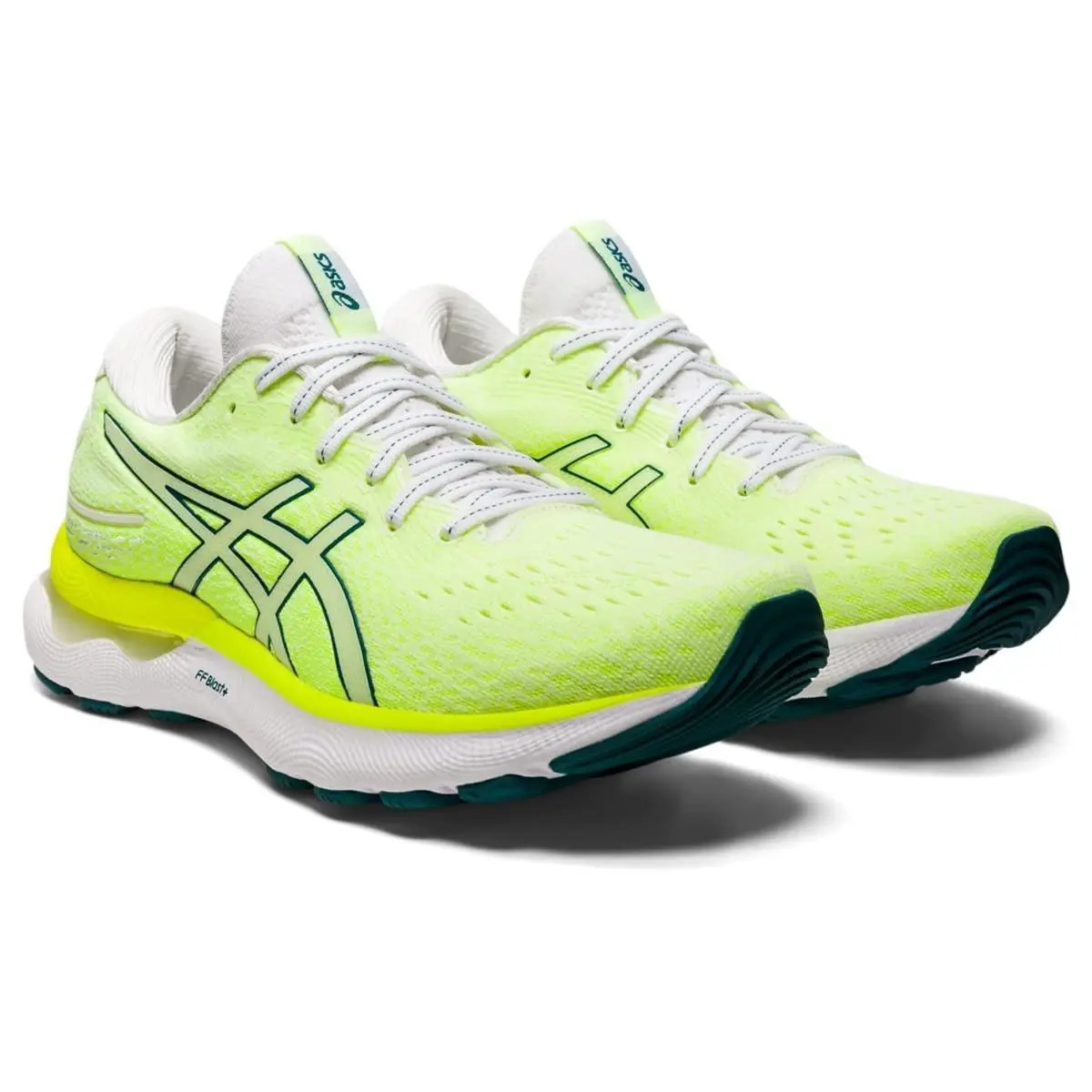 Asics Gel-nimbus 24 Women`s White/velvet Pine US 8