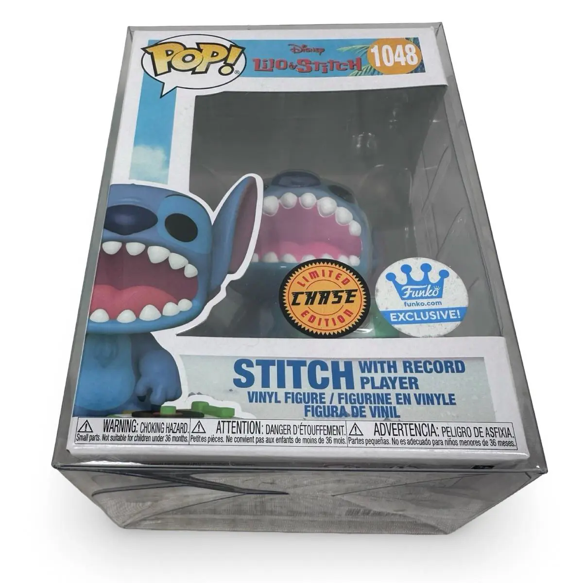 Funko Pop Disney Lilo Stitch Chase 1048 Stitch with Record Player Exclusive