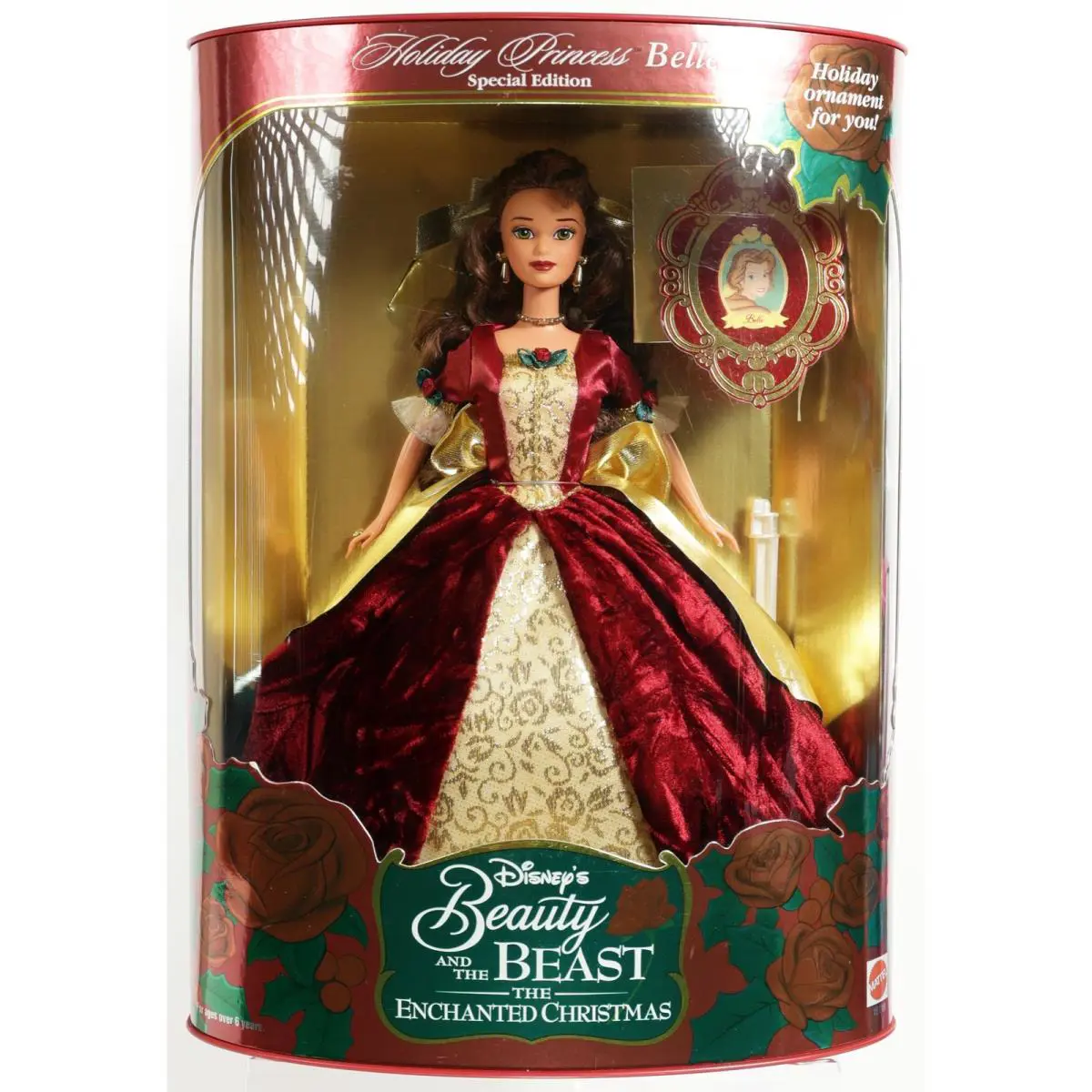 Disney`s Beauty and The Beast Holiday Princess Belle Doll - 16710 Nrfb 1997