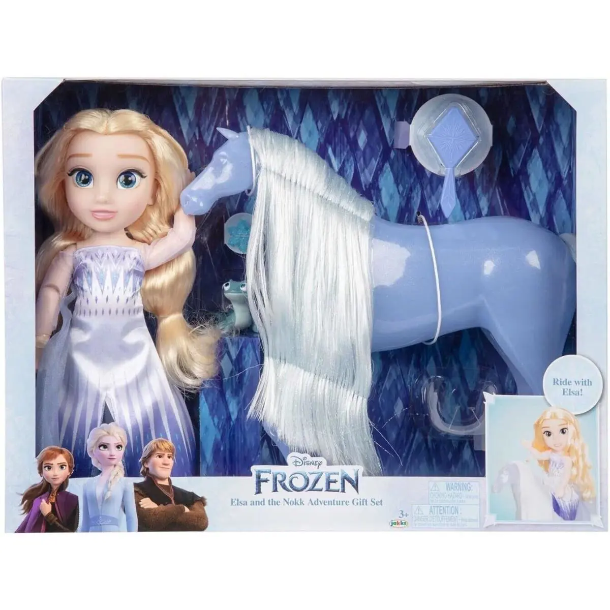 Disney`s Frozen Elsa The Snow Queen Articulated Toddler Doll with Water Nokk