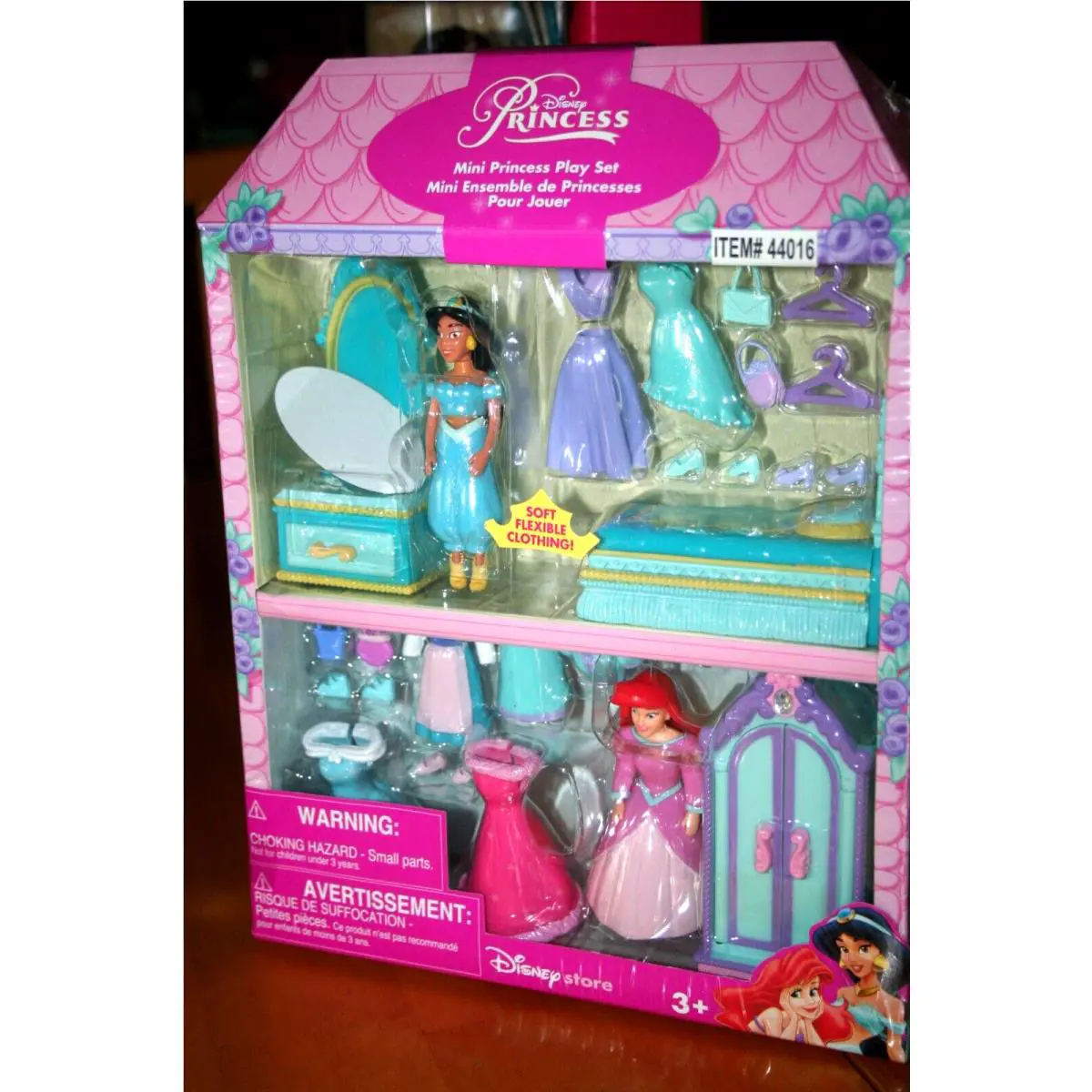 Disney Princess Mini Double Playset-jasmine Ariel-new in Pkg