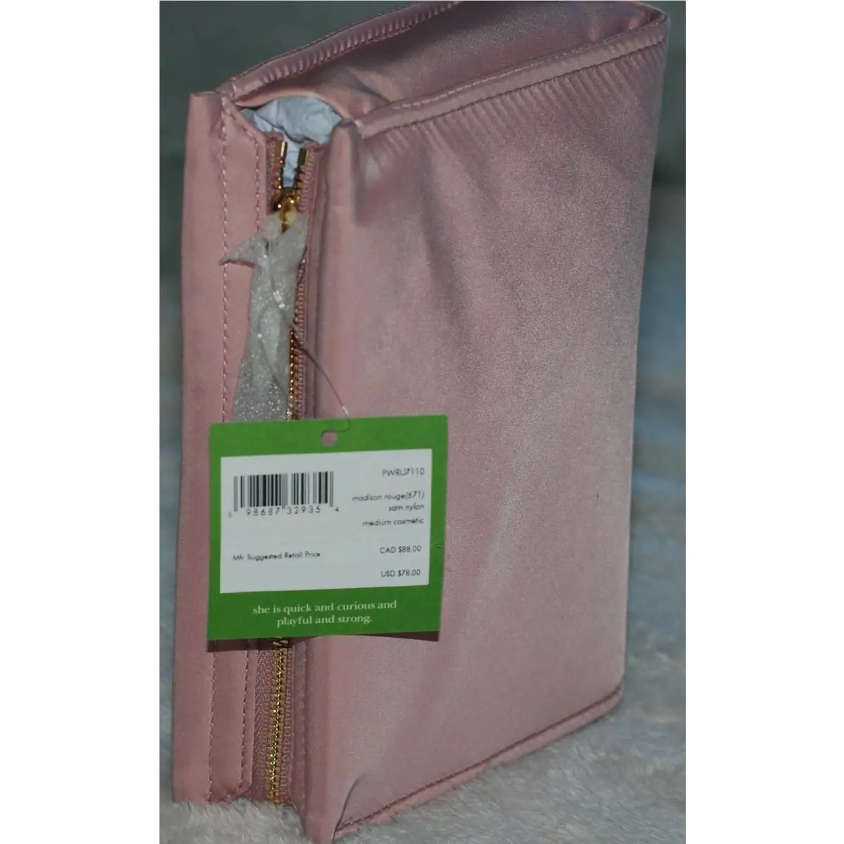 Kate Spade New York Sam Nylon Pink Cosmetic Case