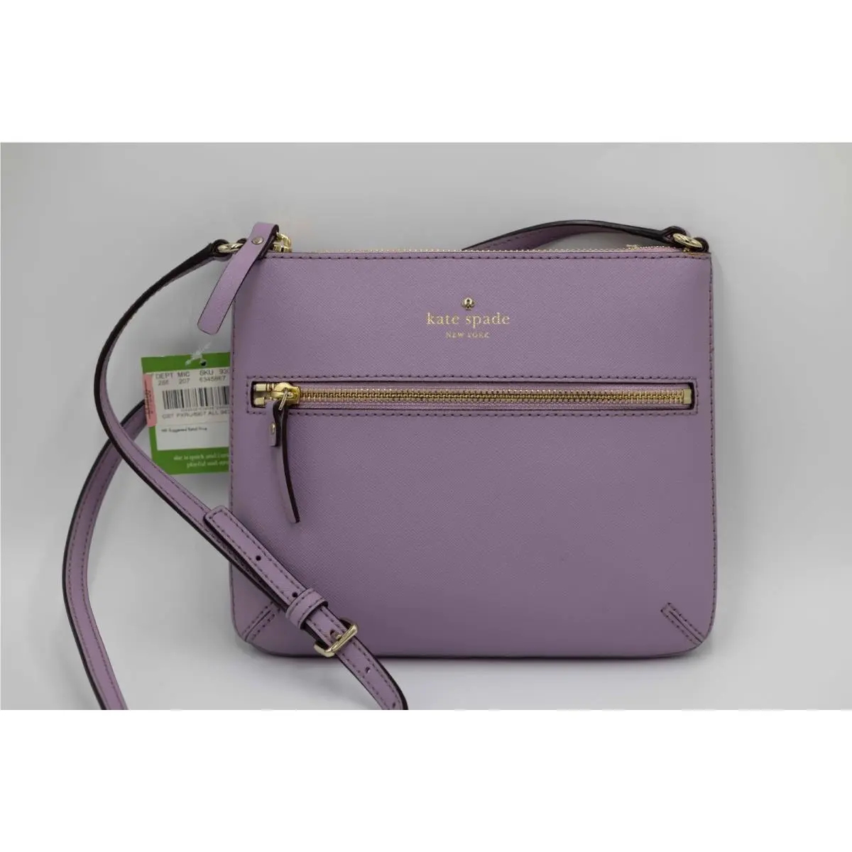 Kate Spade Laurel Way Rima Purple Leather Crossbody Bag Handbag Purse