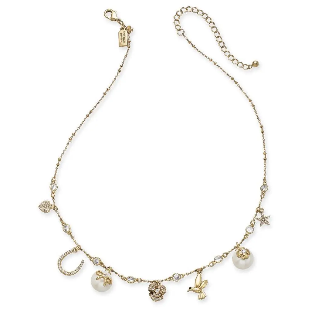 Kate Spade Grandma`s Closet Charm Necklace J19