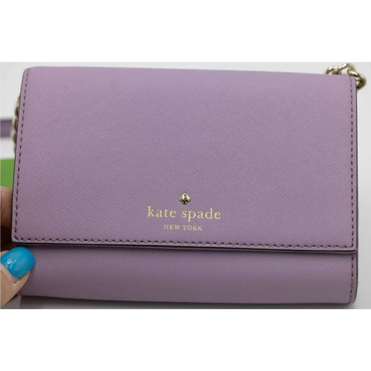 Kate Spade New York Cedar Street Magnolia Leather Crossbody in Lavender New