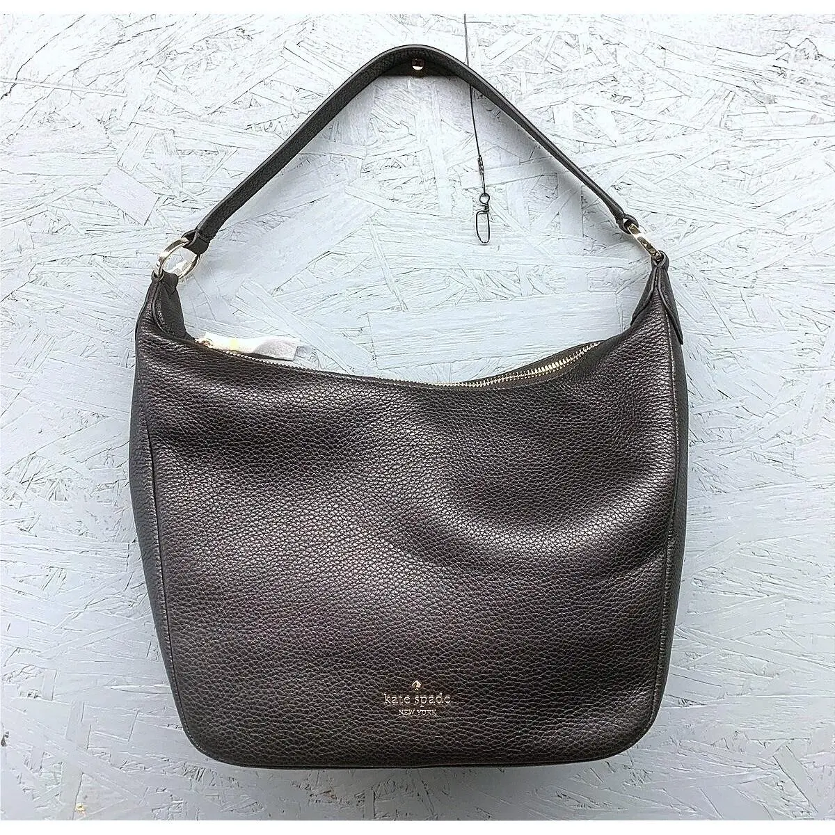 Kate Spade New York Women`s Leila Pebbled Leather Shoulder Tote Bag Black