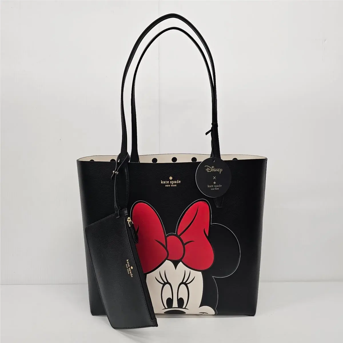 Kate Spade NY x Disney Reversible Minnie Mouse Large Tote Bag Wristlet