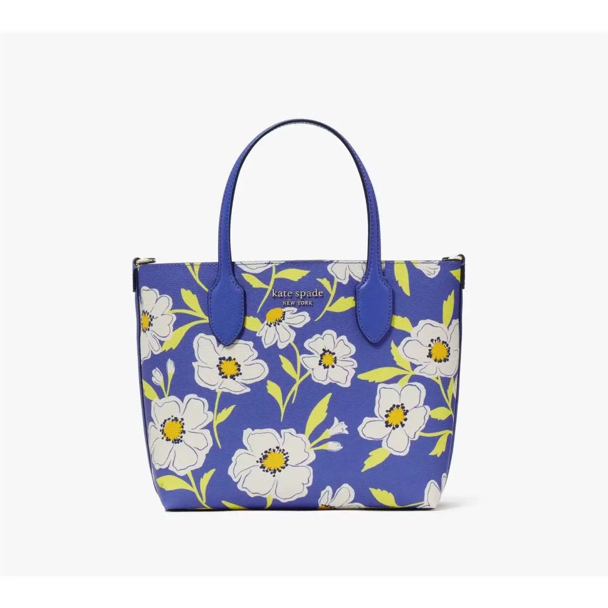 Kate Spade Bleecker Sunshine Floral Medium Crossbody Tote Fluorite KF805