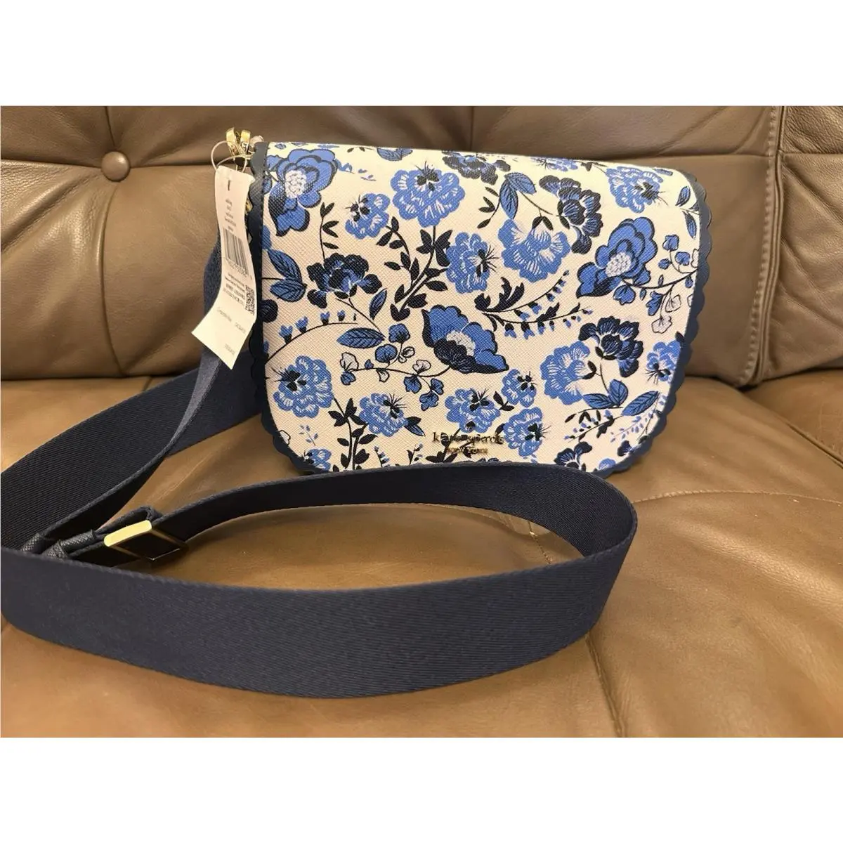 Kate Spade Saddle Bag KH421 Case Floral Print RT$349 Gorgeous Bag Crossbody