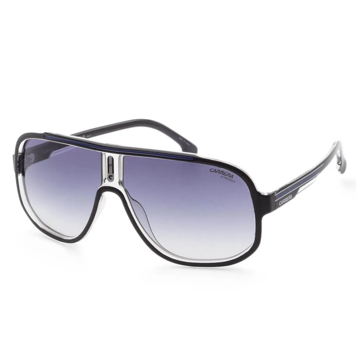 Carrera Men`s 63 mm Black Blue Sunglasses CA1058-S-D51-08