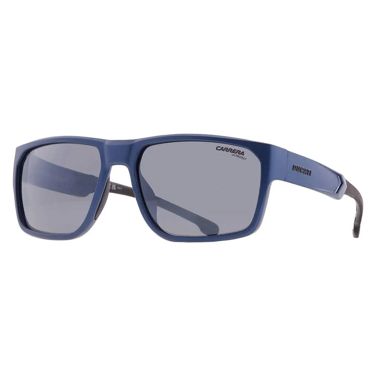Carrera Silver Mirror Rectangular Men`s Sunglasses Carduc 029/S 0TZQ/T4 59 - Multi, Frame: Multi, Lens: Silver
