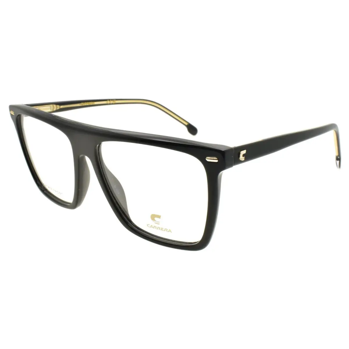 Carrera 3033 807 Eyeglasses Frames Rectangular Flat Top 54-15-140 Black