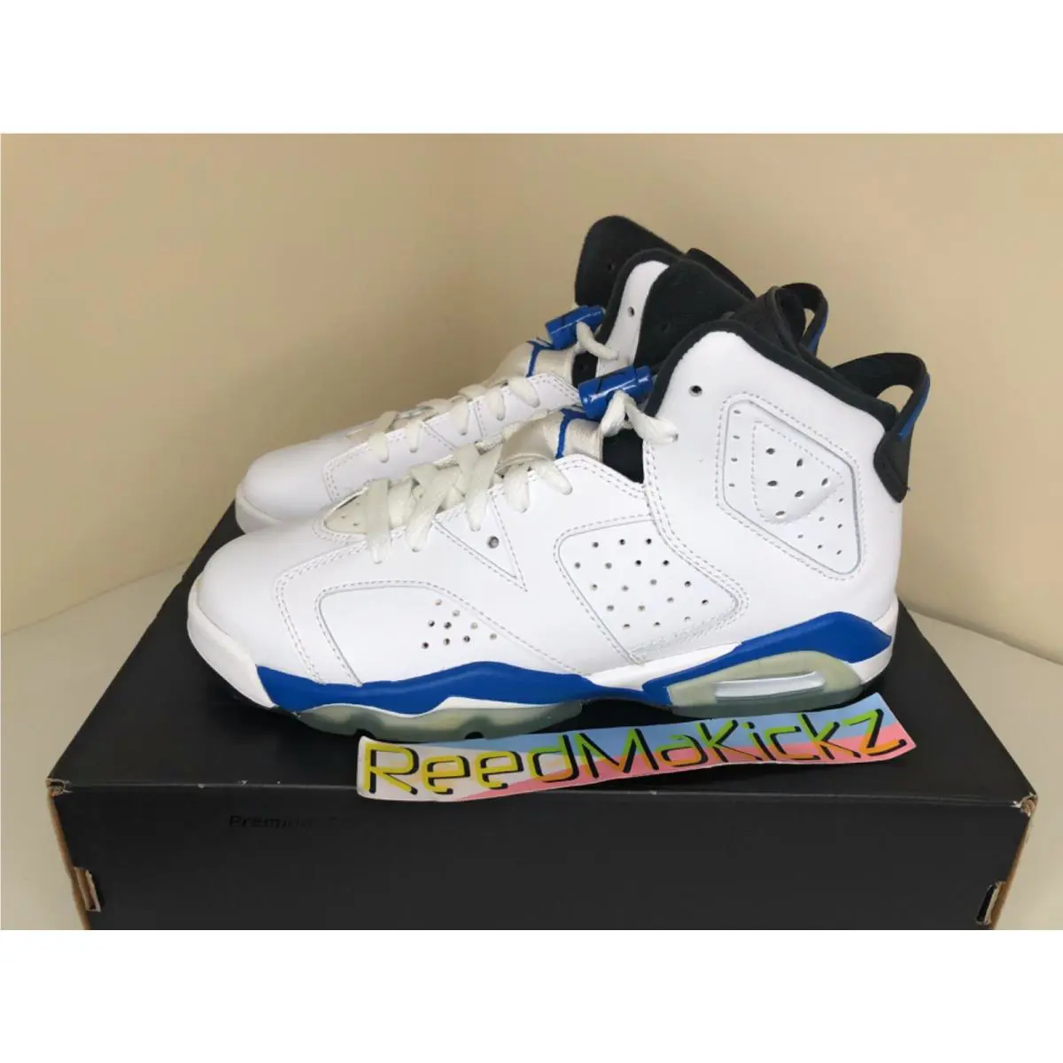 Nike shoes - Jordan 6 - sport blue 4