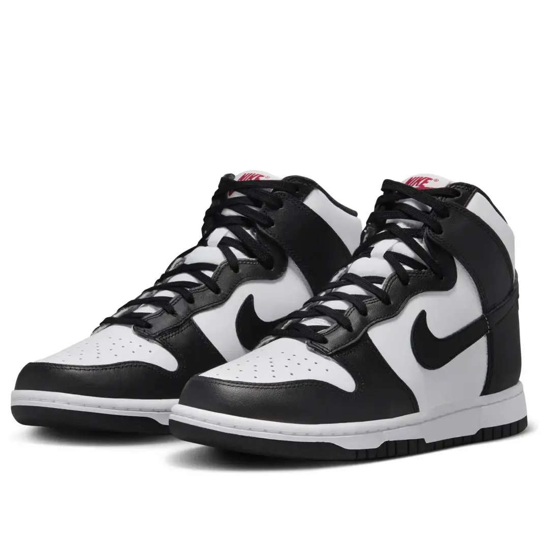 Nike Wmns Nike Dunk High `panda` Women`s Athletic Shoes DD1869-103 - Black