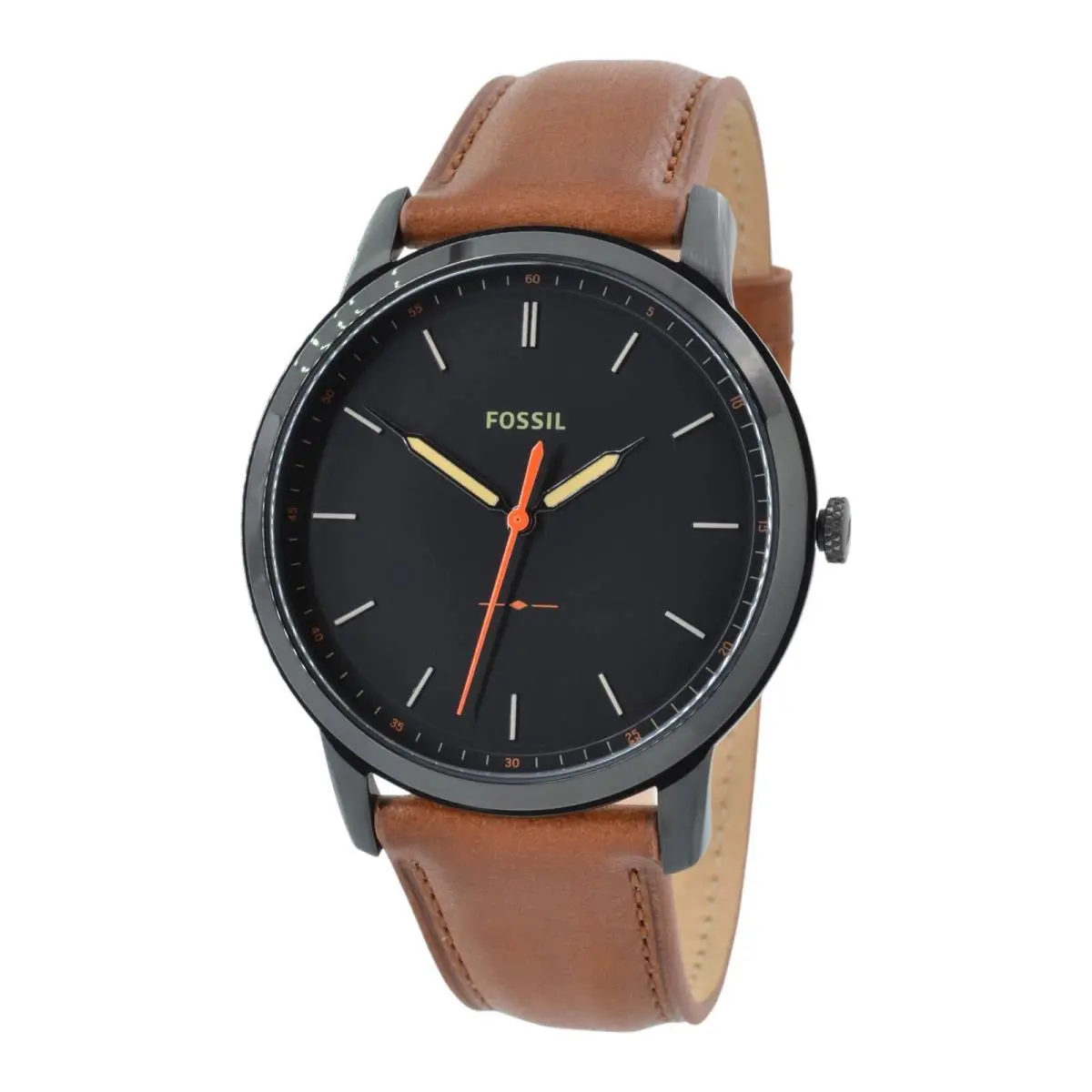 Fossil FS5305 Men`s The Minimalist Slim Black Dial Quartz Watch