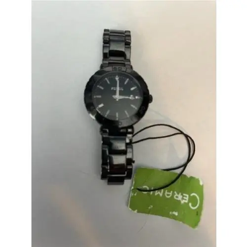 Fossil CE1029 Black Ceramic Analog Dial Quartz Wrist Watch