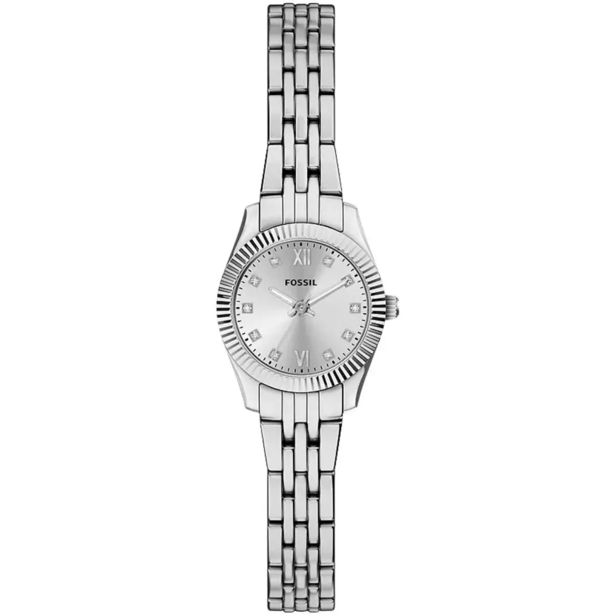 Women`s Watch Scarlette Mini Quartz Silver Dial Steel Bracelet ES5475 by Fossil