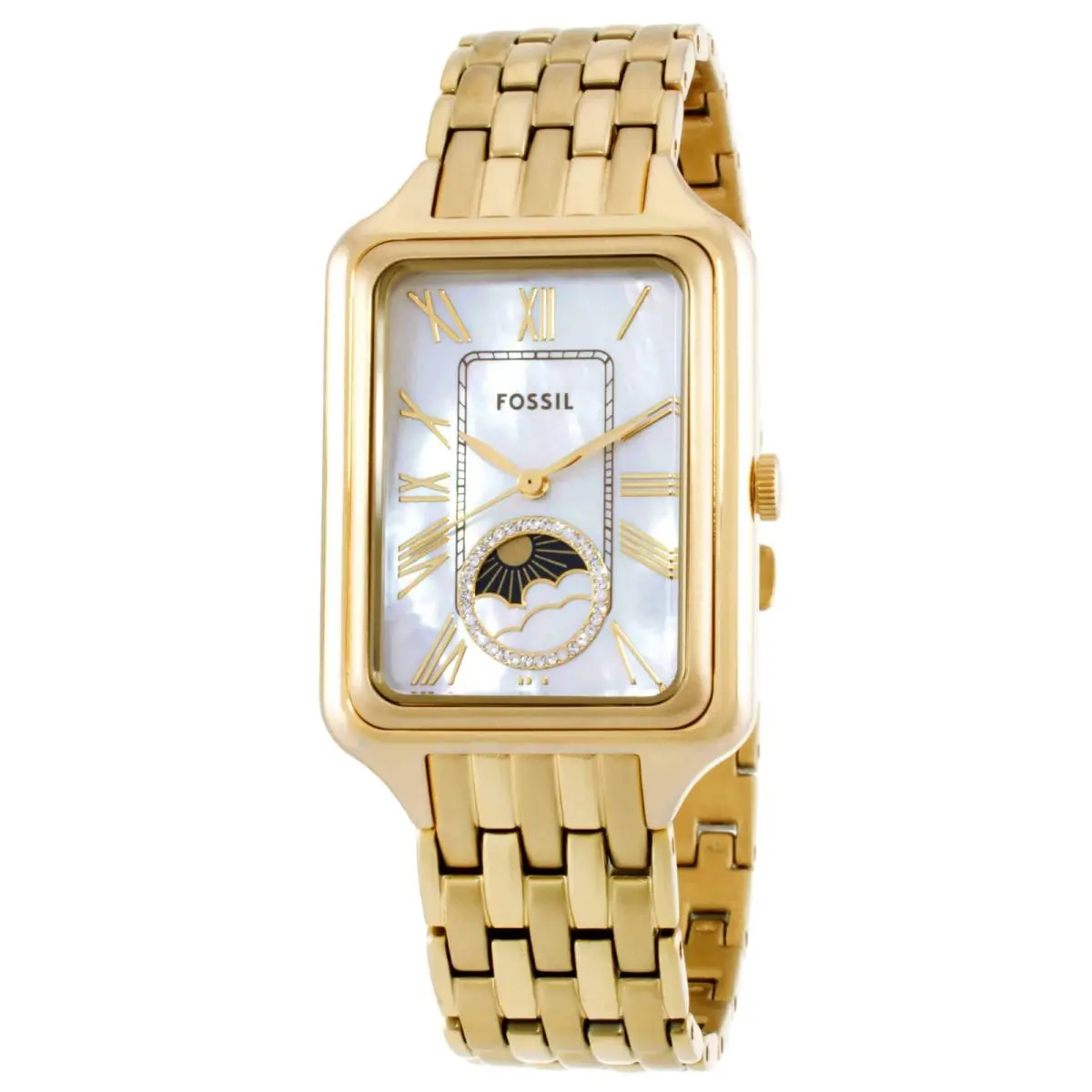 Raquel Quartz White Mop Dial Ladies Watch ES5398 by Fossil