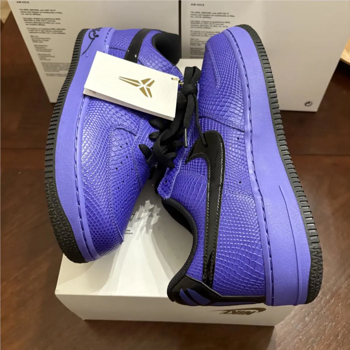 Nike shoes - Nike Air Force 1 - Air Force - II7062-500 - Purple, Manufacturer: Persian Violet/Black 2