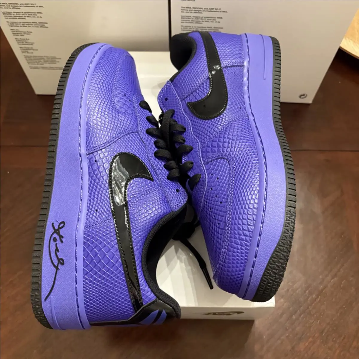 Nike shoes - Nike Air Force 1 - Air Force - II7062-500 - Purple, Manufacturer: Persian Violet/Black 15