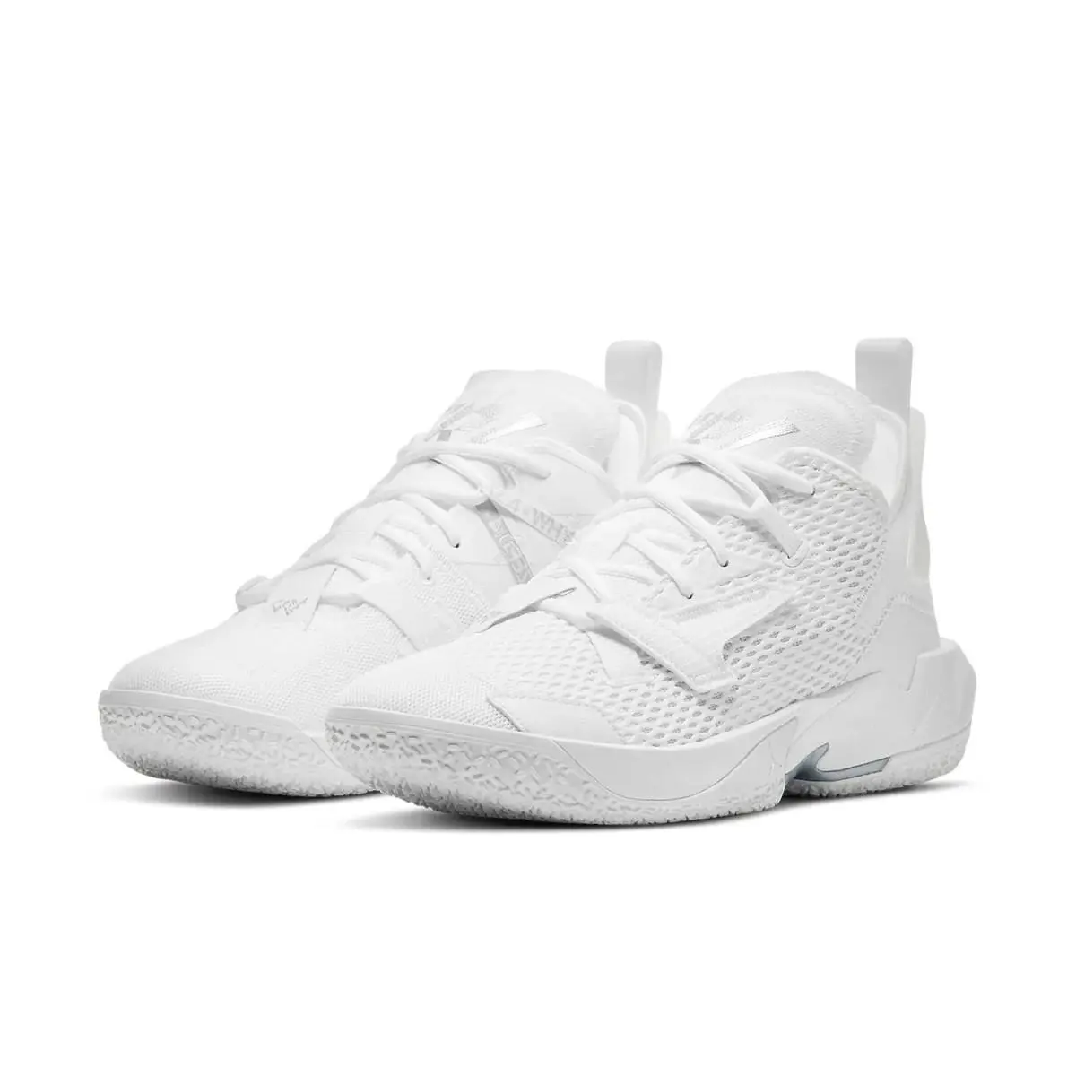 Nike Air Jordan Why Not Zer0.4 Triple White Basketball Shoe CQ4230-101 Men Sizes - White