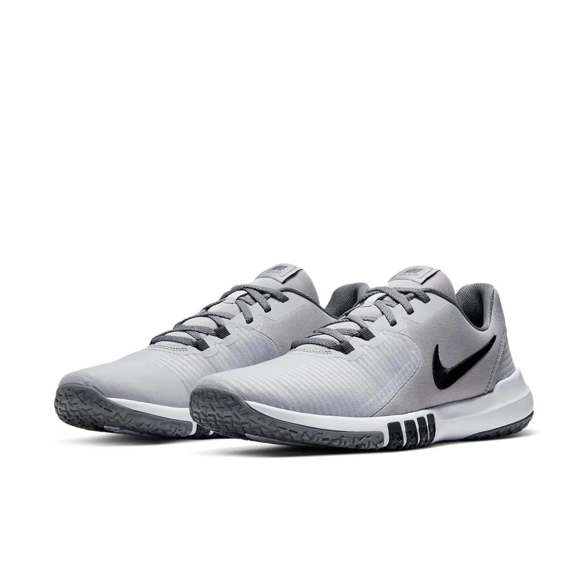 Multisize Nike Flex Control 4 Smoke Grey Black Men`s Workout Shoes CD0197-001