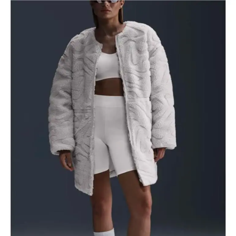 Nike Sportswear Women`s Loose High-pile Jacket Sizes XS S M Sherpa Coat