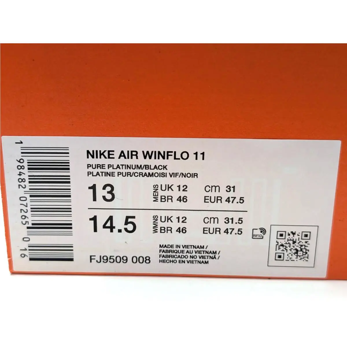 Nike shoes - Nike Air Winflo 11 - Air Winflo - FJ9509-008 - Platinum/Black 10