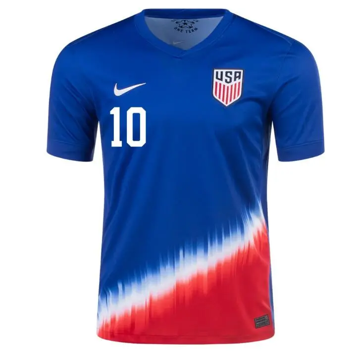 Nike Mens Usmnt Pulisic 10 Soccer Jersey Blue/red FJ4277-417-CP10-MSM Sz S
