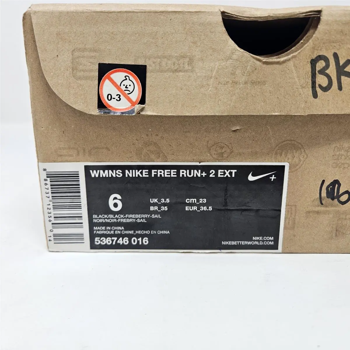 Nike shoes - Nike Free Run+ 2 - Free - 536746 016 - Black (UPC: 886737123560) 6