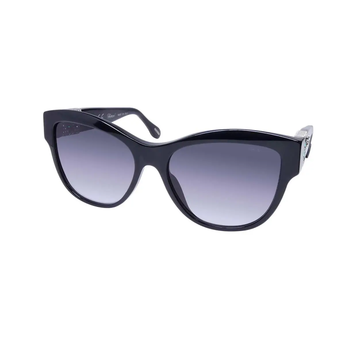 Chopard SCH287S Sunglasses 0700 Black Italy Womens 55-16-140 Full-rim Cat