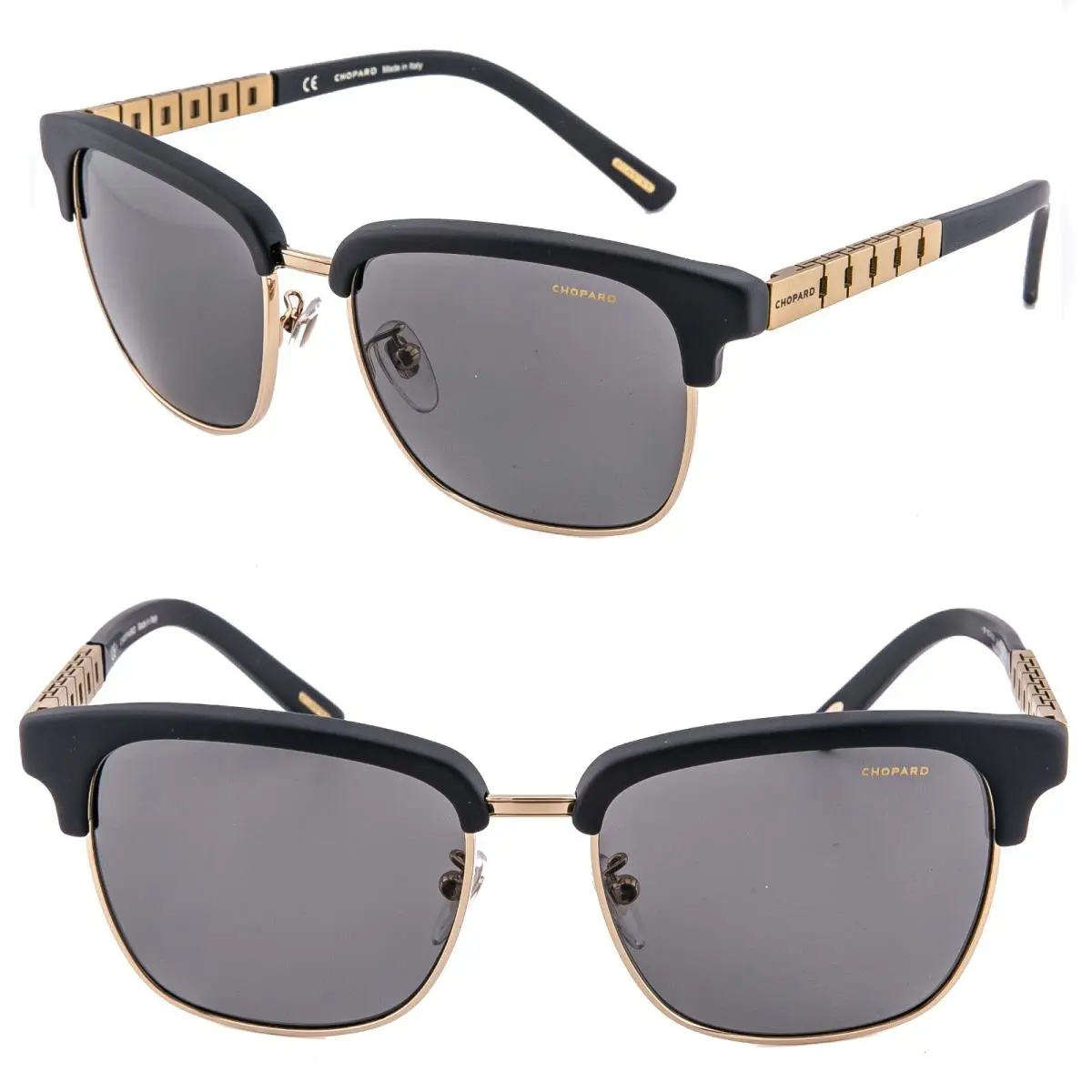 Chopard B30 G.p.m.h Navigator Black Gold SCHB30 Polarized Sunglasses