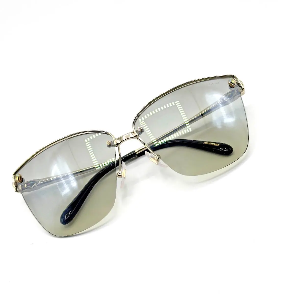 Chopard Sunglasses SCHC19S 594G Women Gold Metal Frame Grey Lens 65-13-135