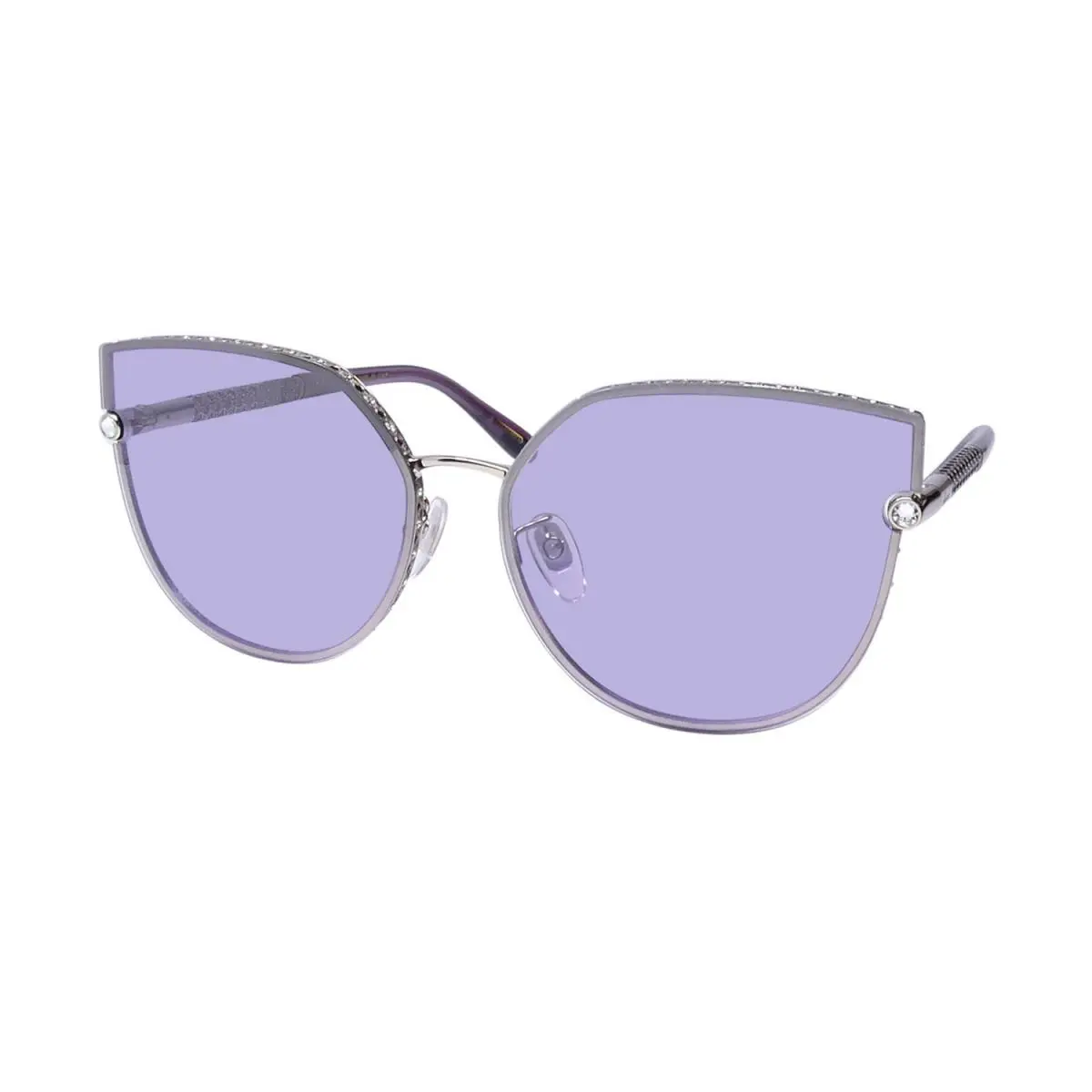 Chopard SCHF78S Sunglasses 594X Gold Metal Plastic Cat Eye Italy Full-rim