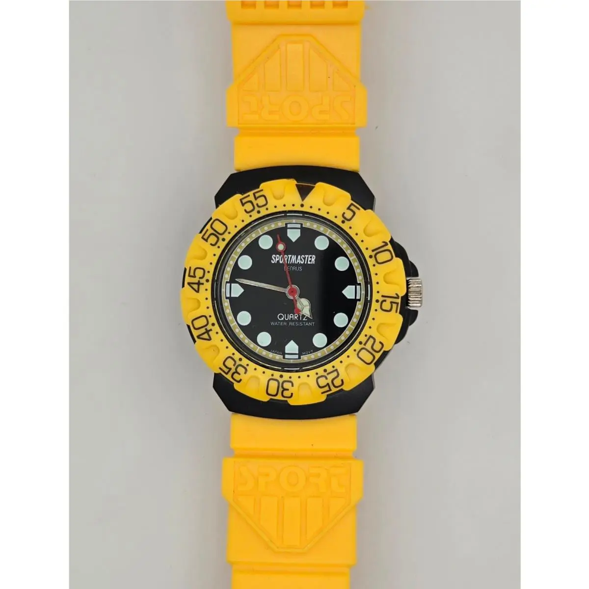 Unisex Benrus Sportmaster Yellow Water Resistant Watch