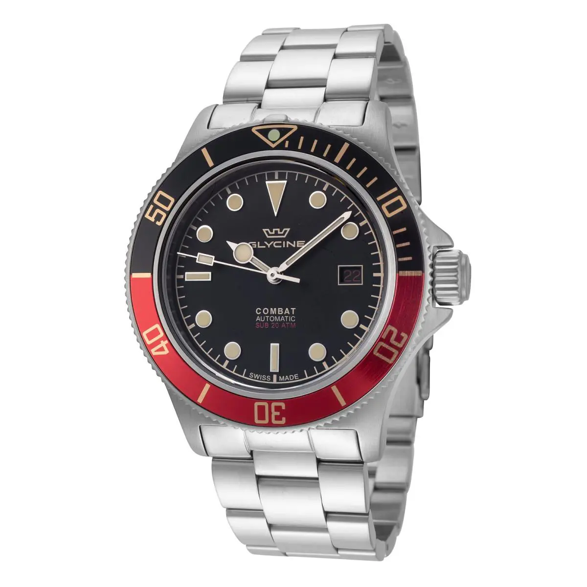 Men`s Combat Sub 42mm Automatic Watch GL0387 by Glycine