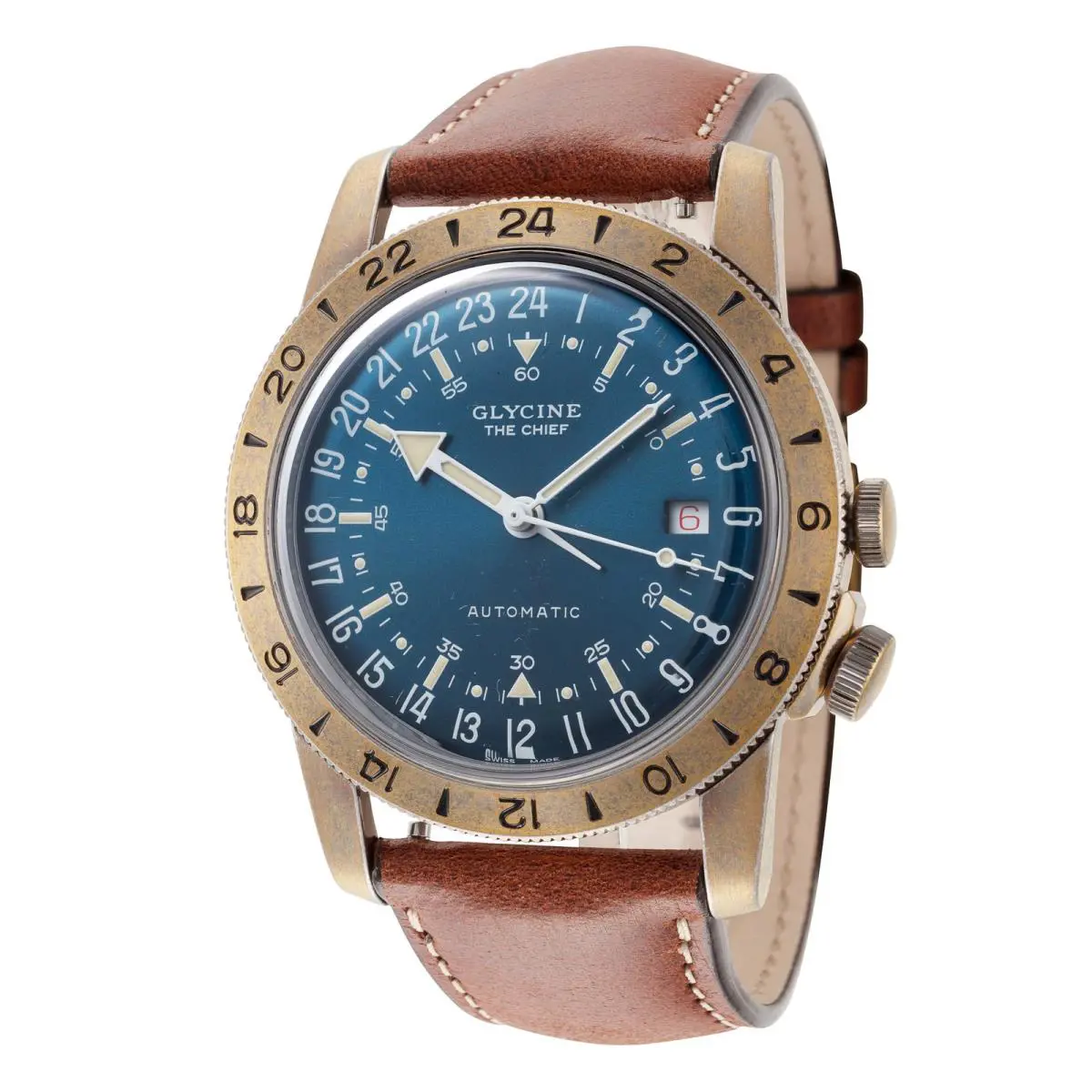Men`s Airman The Chief Purist 40mm Automatic Watch GL0414 by Glycine